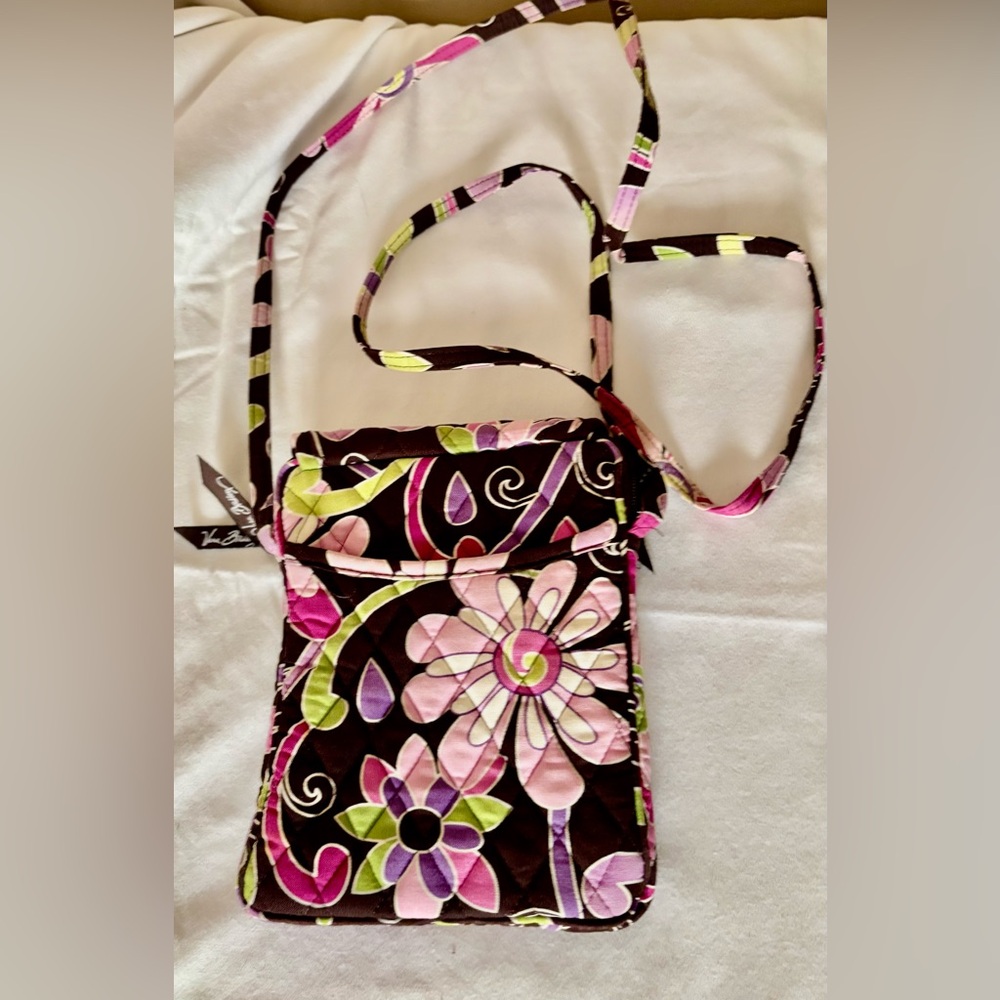 Vera Bradley Mini Hipster Crossbody Purse"Purple Punch" Pattern